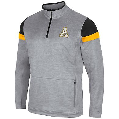 Men's Colosseum Gray Appalachian State Mountaineers Bingo Quarter-Zip Jacket