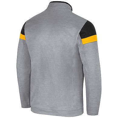 Men's Colosseum Gray Appalachian State Mountaineers Bingo Quarter-Zip Jacket