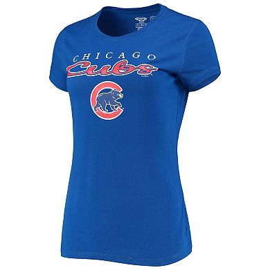 Women's Concepts Sport Royal/Red Chicago Cubs Lodge T-Shirt & Pants Sleep Set
