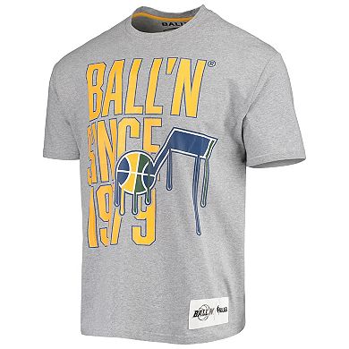 Men's BALL'N Heathered Gray Utah Jazz Since 1979 T-Shirt