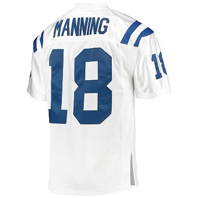 Men's Mitchell & Ness Peyton Manning White Indianapolis Colts 2006 Authentic Throwback Retired Player Jersey