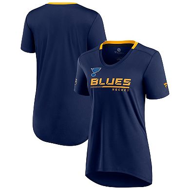 Women's Fanatics Branded Navy St. Louis Blues Authentic Pro Locker Room T-Shirt