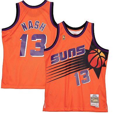Men's Mitchell & Ness Steve Nash Orange Phoenix Suns 1996-97 Hardwood Classics Reload 2.0 Swingman Jersey