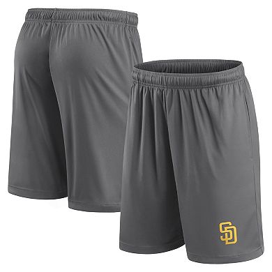 Men's Fanatics Branded Gray San Diego Padres Primary Team Logo Shorts