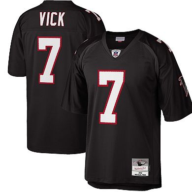 Men's Mitchell & Ness Michael Vick Black Atlanta Falcons Big & Tall 2002 Retired Player Replica Jersey