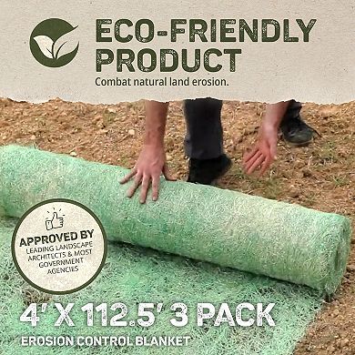 Dewitt Excelsior Landscape Erosion Control Blanket, 4'x112.5' (3 Pack)