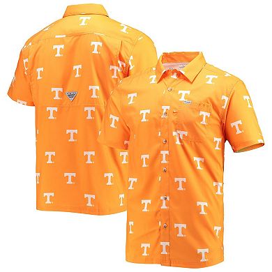 Men's Columbia Tennessee Orange Tennessee Volunteers Super Slack Tide Omni-Shade Button-Up Shirt
