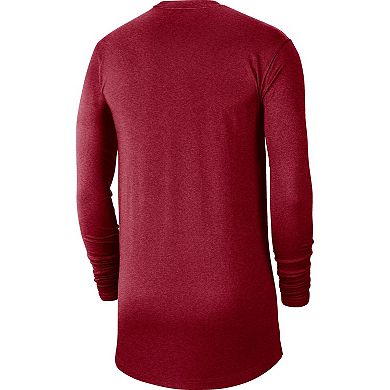 Men's Nike Crimson Alabama Crimson Tide Textured Long Sleeve T-Shirt