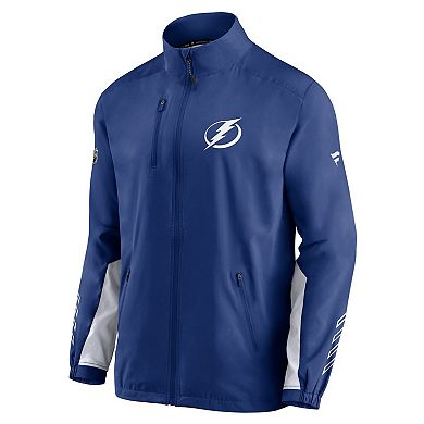 Men's Fanatics Branded Blue Tampa Bay Lightning Authentic Pro Locker Room Rinkside Full-Zip Jacket