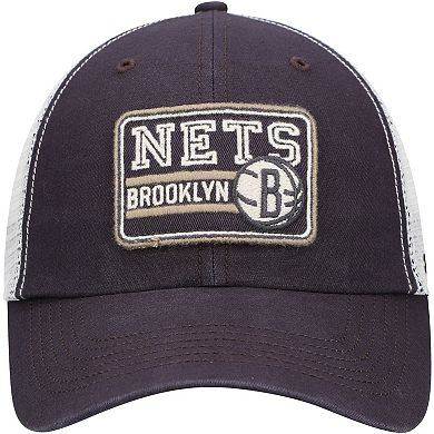Men's '47 Charcoal Brooklyn Nets Off Ramp Trucker Snapback Hat