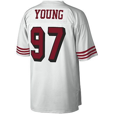 Men's Mitchell & Ness Bryant Young White San Francisco 49ers Legacy Replica Jersey