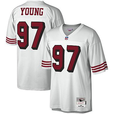 Men's Mitchell & Ness Bryant Young White San Francisco 49ers Legacy Replica Jersey
