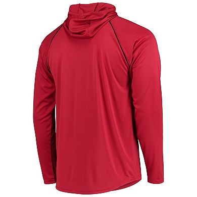 Men's Starter Cardinal Arizona Cardinals Raglan Long Sleeve Hoodie T-Shirt
