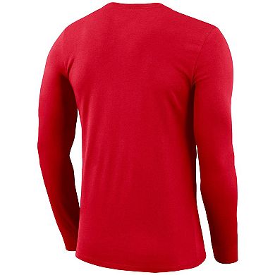 Men's Nike Red Gonzaga Bulldogs Basketball Icon Legend Performance Long Sleeve T-Shirt