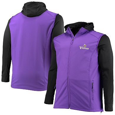Men's Dunbrooke Purple/Black Minnesota Vikings Big & Tall Alpha Full-Zip Hoodie Jacket
