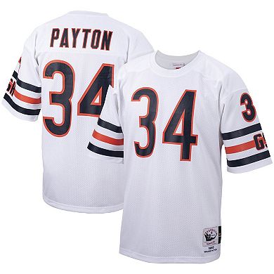 Men's Mitchell & Ness Walter Payton White Chicago Bears 1985 Authentic Throwback Retired Player Jersey