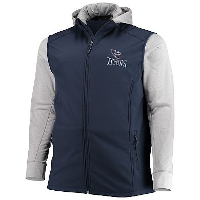 Men's Dunbrooke Navy/Gray Tennessee Titans Big & Tall Alpha Full-Zip Hoodie Jacket