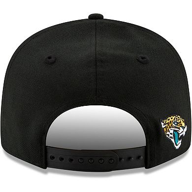 Men's New Era Black Jacksonville Jaguars Gothic Script 9FIFTY Snapback Hat
