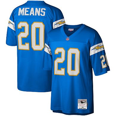 Men's Mitchell & Ness Natrone Means Powder Blue Los Angeles Chargers Legacy Replica Jersey