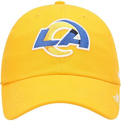 Women's '47 Gold Los Angeles Rams Miata Clean Up Secondary Logo Adjustable Hat