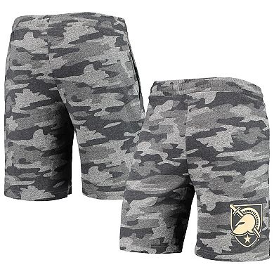 Men's Concepts Sport Charcoal/Gray Army Black Knights Camo Backup Terry Jam Lounge Shorts
