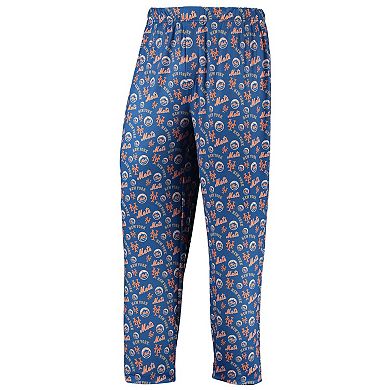 Men's FOCO Royal New York Mets Cooperstown Collection Repeat Pajama Pants