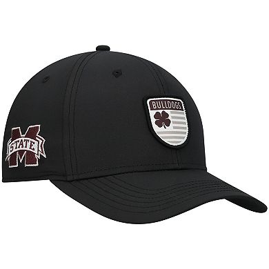 Men's Black Mississippi State Bulldogs Nation Shield Snapback Hat