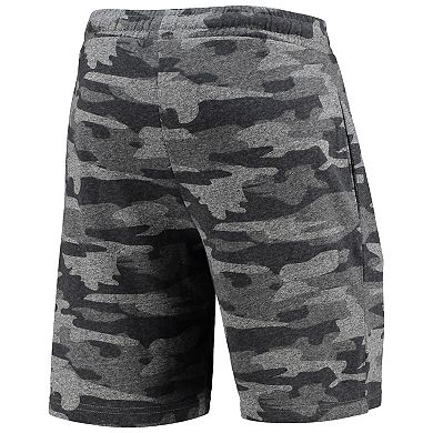 Men's Concepts Sport Charcoal/Gray Clemson Tigers Camo Backup Terry Jam Lounge Shorts