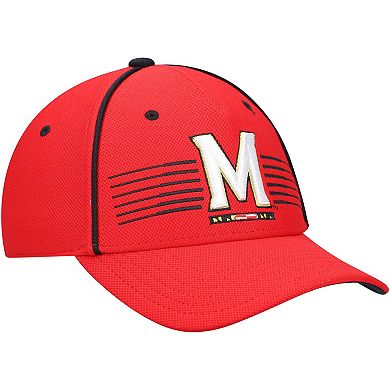 Men's Under Armour Red Maryland Terrapins Iso-Chill Blitzing Accent Flex Hat