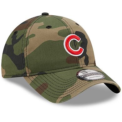 Men's New Era Camo Chicago Cubs Woodland Core Classic 9TWENTY Adjustable Hat
