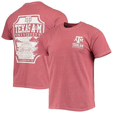 Men's Maroon Texas A&M Aggies Comfort Colors Campus Team Icon T-Shirt