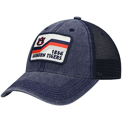 Men's Navy Auburn Tigers Sun & Bars Dashboard Trucker Snapback Hat