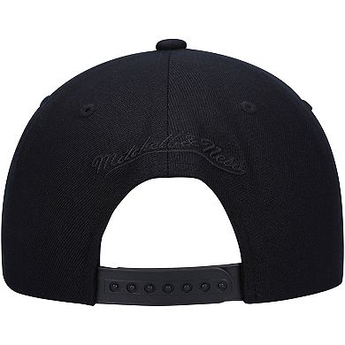 Men's Mitchell & Ness Black/Light Blue Philadelphia 76ers Pastel Snapback Hat