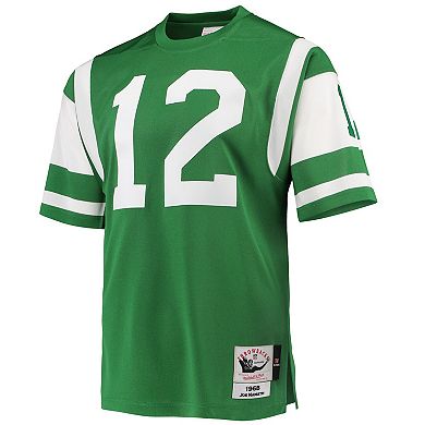 Men's Mitchell & Ness Joe Namath Green New York Jets Authentic Retired Player Jersey
