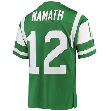 Men's Mitchell & Ness Joe Namath Green New York Jets Authentic Retired Player Jersey