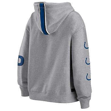 Women's WEAR by Erin Andrews Gray Indianapolis Colts Full-Zip Hoodie