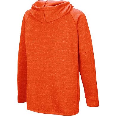 Women's Colosseum Orange Clemson Tigers Nollie Raglan Slub Pullover Hoodie