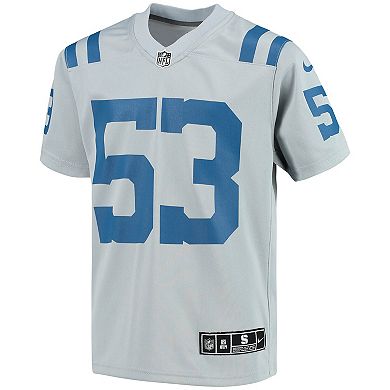 Youth Nike Shaquille Leonard Gray Indianapolis Colts Inverted Team Game Jersey