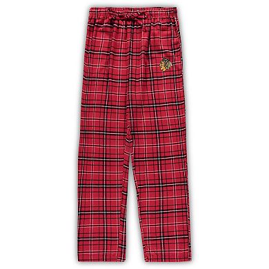 Women's Concepts Sport Red Chicago Blackhawks Plus Size Lodge T-Shirt & Pants Sleep Set