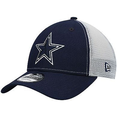 Men's New Era Navy Dallas Cowboys Basic Trucker 9FORTY Snapback Hat