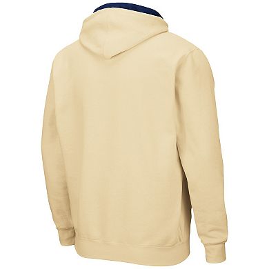 Men's Colosseum Gold Georgia Tech Yellow Jackets Arch & Logo 3.0 Full-Zip Hoodie