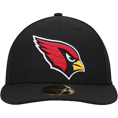 Men's New Era Black Arizona Cardinals Omaha Low Profile 59FIFTY Fitted Hat