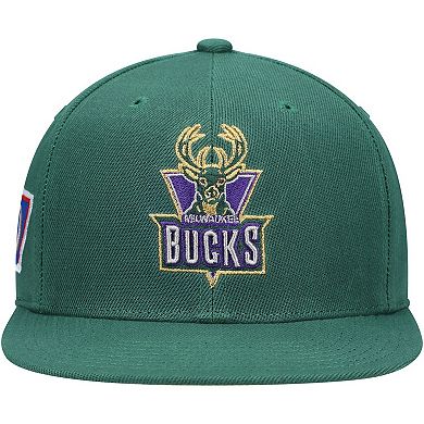 Men's Mitchell & Ness Green Milwaukee Bucks 50th Anniversary Snapback Hat