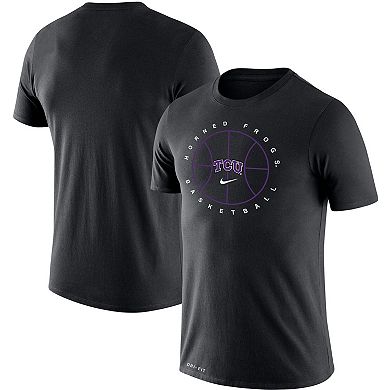 Men's Nike Black TCU Horned Frogs Basketball Icon Legend Performance T-Shirt