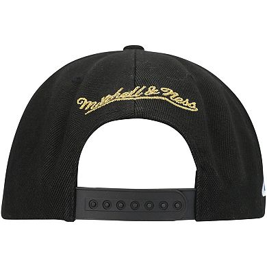 Men's Mitchell & Ness Black Miami Heat 50th Anniversary Snapback Hat