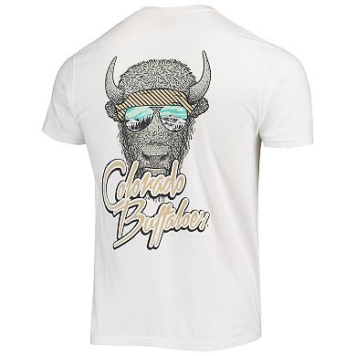Men's White Colorado Buffaloes Mascot Bandana T-Shirt