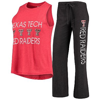 Women's Concepts Sport Red/Black Texas Tech Red Raiders Team Tank Top & Pants Sleep Set