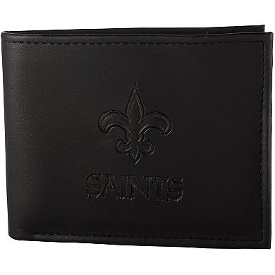Men's Black New Orleans Saints Hybrid Bi-Fold Wallet