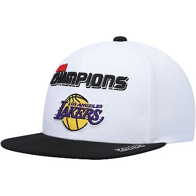 Men's Mitchell & Ness White/Black Los Angeles Lakers 2000 NBA Finals Champions Snapback Hat
