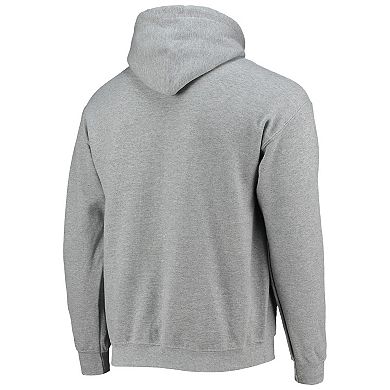 Men's Junk Food Heathered Gray Tampa Bay Buccaneers Disney Mickey Quarterback Pullover Hoodie